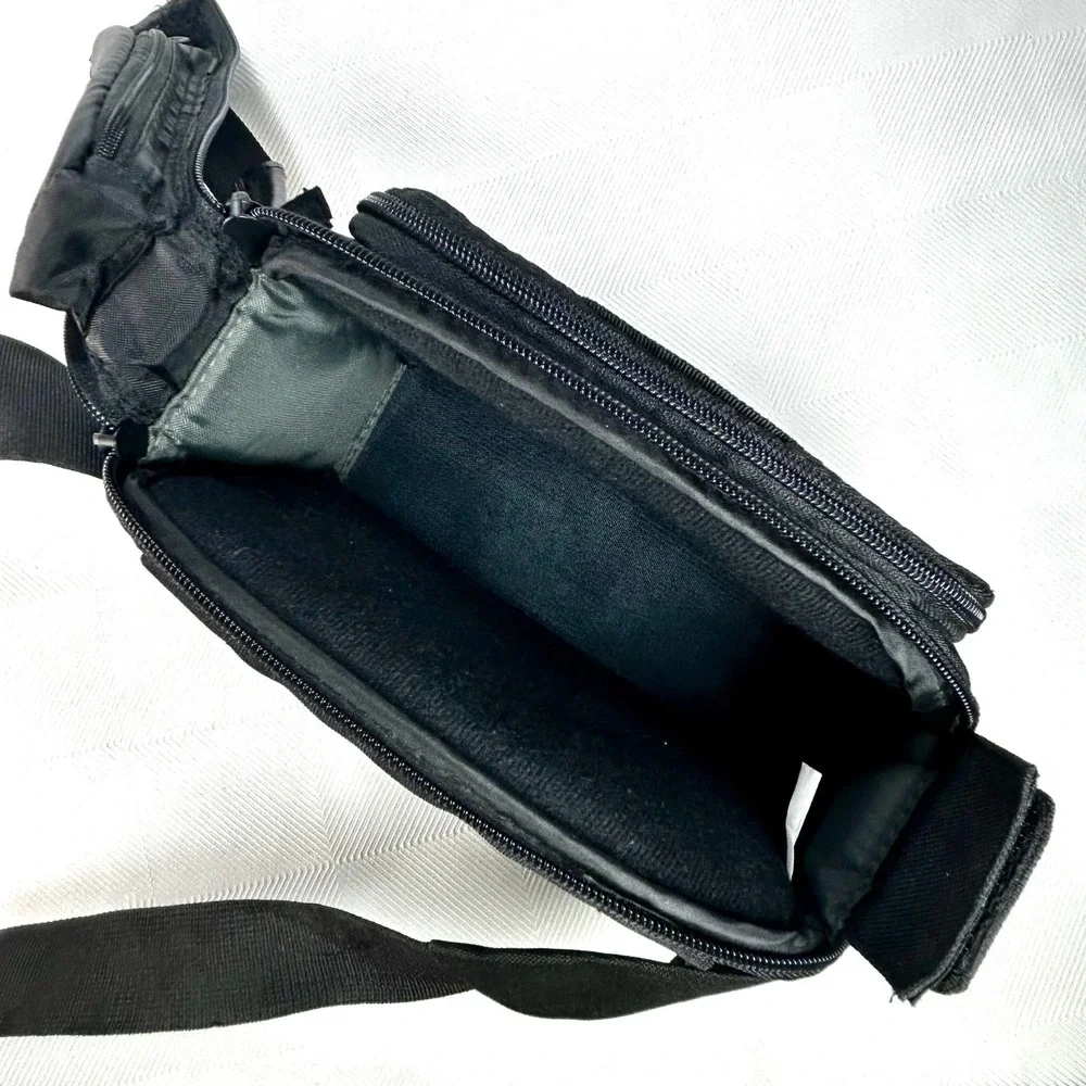 Case Logic Black Padded Camera Carrying Case Fanny Pack Adjustable Compartments